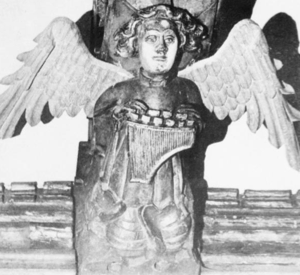 Træskulptur på korets top, 15. årh. All Saints Church, North Street, York